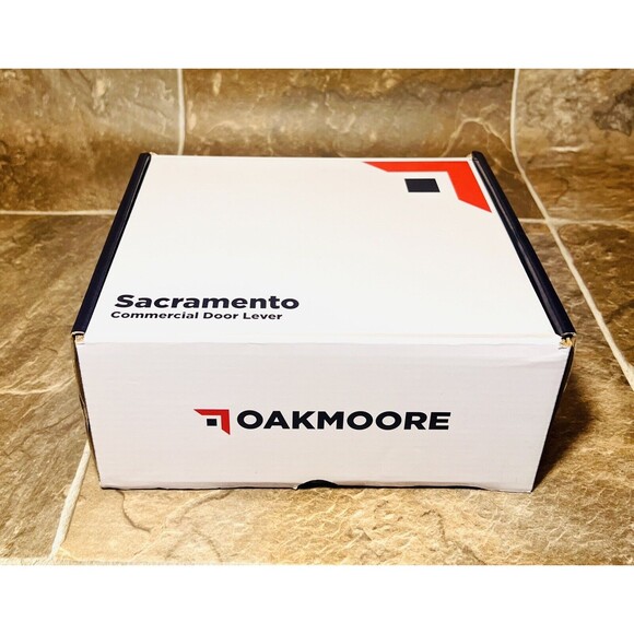 OAKMOORE Heavy Duty Commercial Passage Door Lever, Grade 2, Satin Nickel Finish - Picture 8 of 9